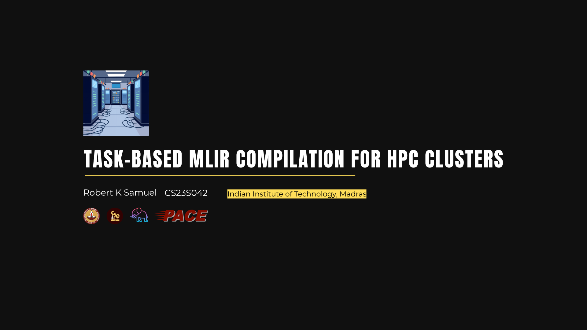 Task-Based MLIR Compilation for HPC Clusters